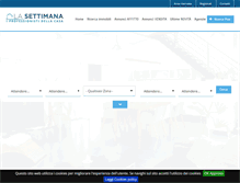 Tablet Screenshot of lasettimana.it